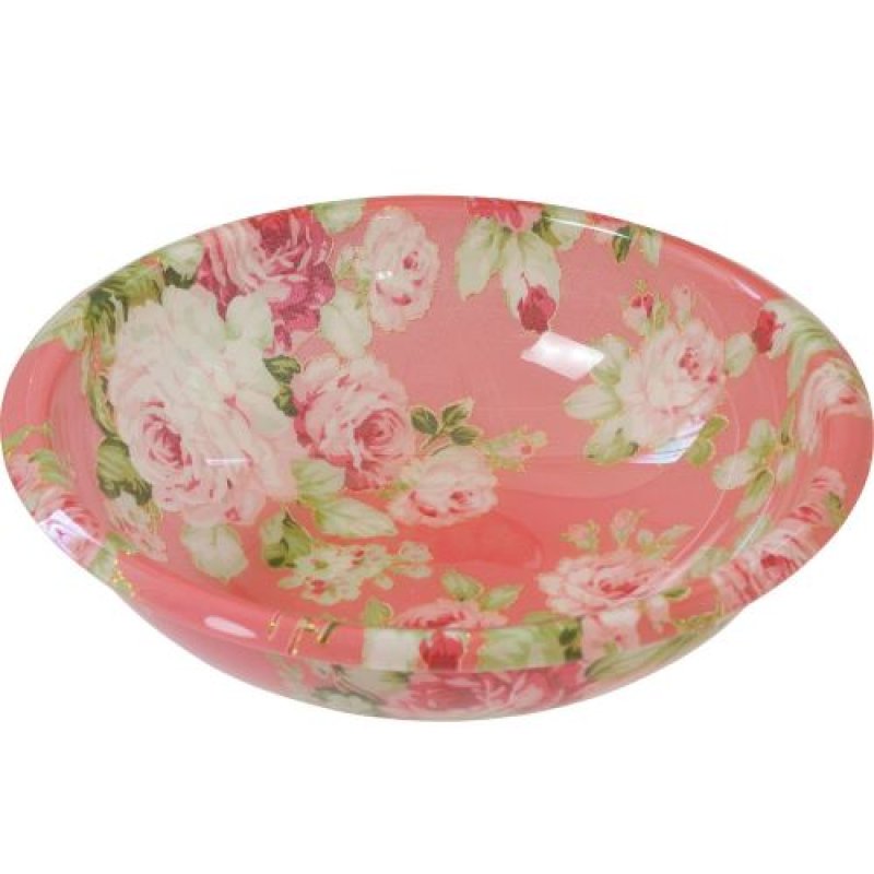 画像1: 《次回入荷2025.7月頃》ロイヤルアーデン ウォッシュボウル S アクリル 花柄 薔薇 カプリローズ 25×7cm 58662 [ B07CLPDNC3 / 4571140747040 / 58662 ] (1)
