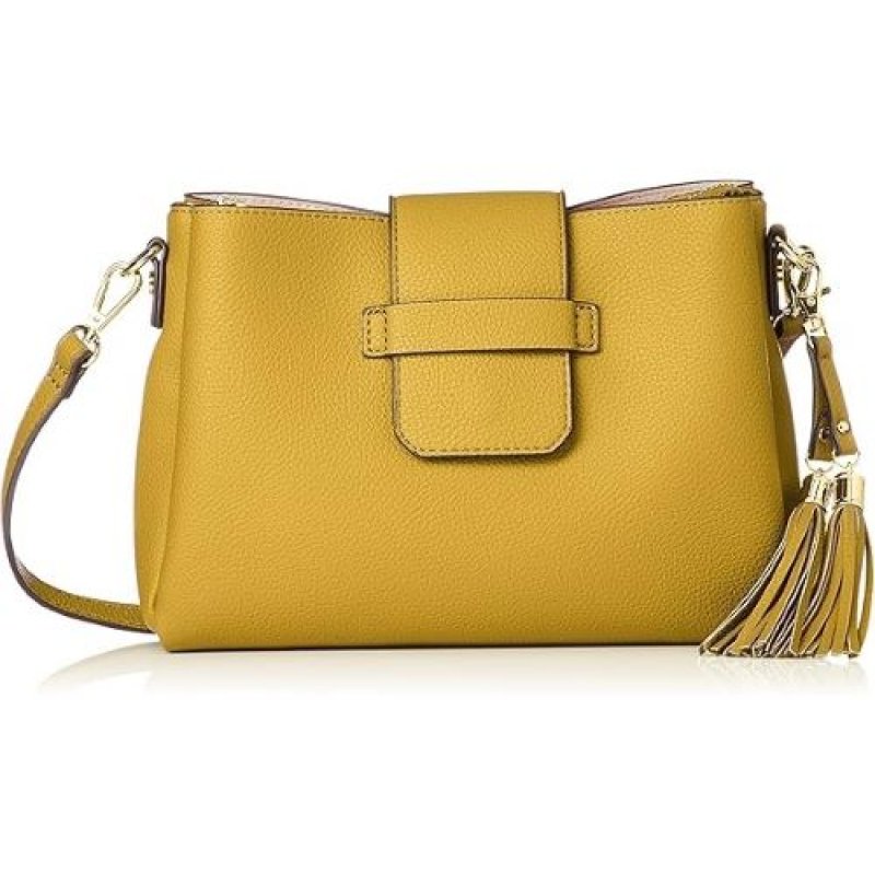 画像1: ◯カシュカシュショルダーバッグ 差し込み3つ口 イエロー [ B07CKWHWDV / 4573311920771 / ] (1)