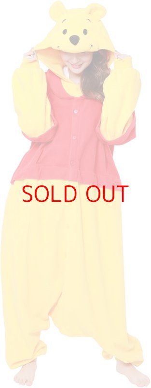 画像1: SAZAC(サザック) キャラクター フリース 着ぐるみ フリーサイズ ディズニー プーさん [ B0BZ7M8S7X / 4580052781158 / DNY-066 ] (1)