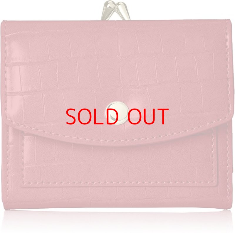 画像1: ◯レガートラルゴ LJ-G0844 二つ折り財布 がま口 カード収納7枚 ポケット5 [ B085LS16YL / 4580052889199 / ] (1)