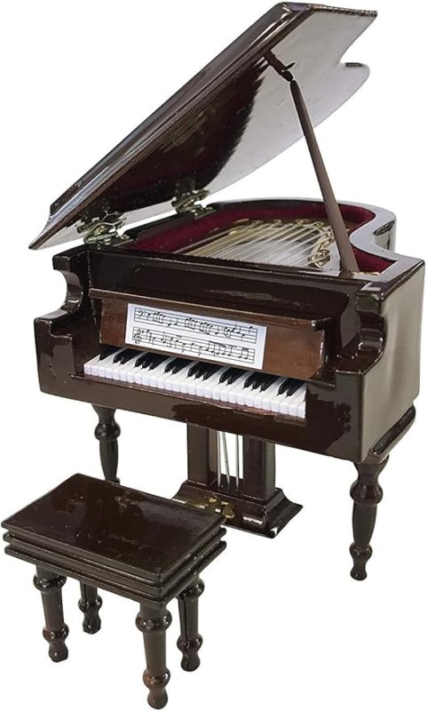 画像1: ◯SUNRISE SOUND HOUSE サンライズサウンドハウス ミニチュア楽器 グランドピアノ 9cm 茶 [ B00EVVMYT4 / 4580229072317 / ] (1)