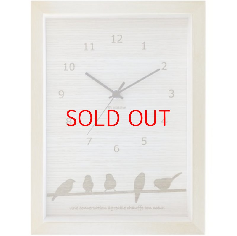 画像1: ◯K-ART.JAPAN 壁掛け時計 DECLOCK interior ナチュラル Bird DC-1503 [ B00BVIHNXW / 4580233087086 / ] (1)