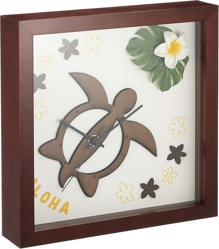 画像1: ☆K-ART.JAPAN 置き時計・掛け時計 イエロー/ブラウン サイズ22×22×4.5cm [ B00KRXNJDU / 4580233090901 / NO.721 / ] (1)