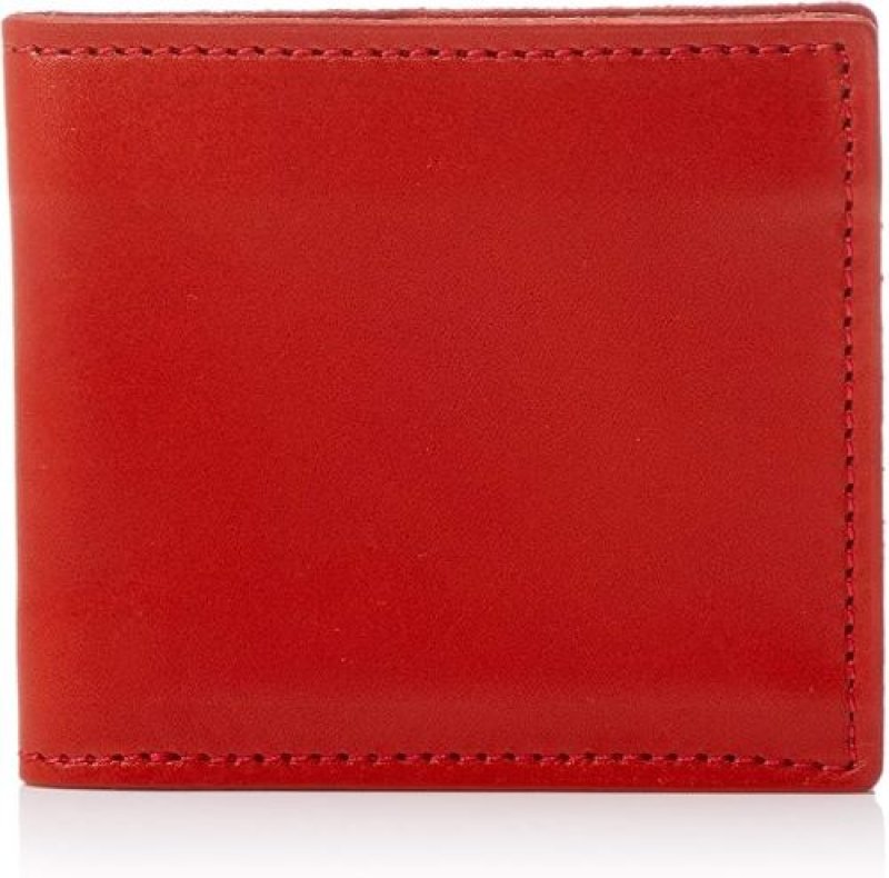 画像1: 〇リアルクロスレザー 牛革二つ折り財布 レッド TDSG-1005 [ B07VV31ZB2 / 4580579645933 / / ] (1)