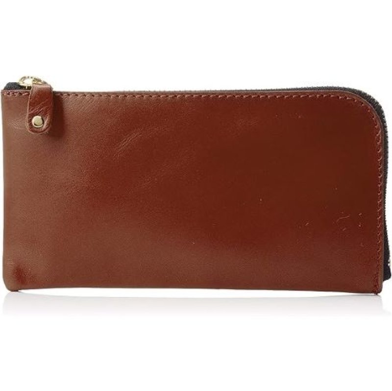 画像1: 〇リアルクロスレザー 牛革L字開閉ロングウォレット ブラウン TDSG-1014 [ B07VX6YN54 / 4580579646312 / / ] (1)