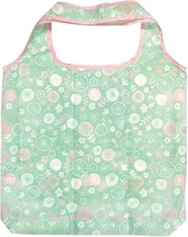 画像1: 〇ZIP CORPORATION エコバッグ 折りたたみ コンパクト 収納 大きめ おしゃれ な パターン プリント フラワーファンシー 84764 [ B089QCN51Q / 4580615307351 / / ] (1)