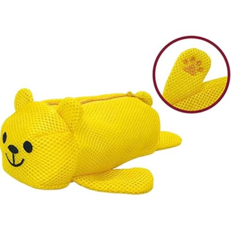 画像1: ☆ZIP CORPORATION ペンポーチ 筆箱 ペンケース くま・イエロー (かわいい キャラクター アニマル メッシュ ANIMAL Mesh 小物入れ 収納 シリーズ) 85065 [ B08Q3S2HS7 / 4580615310757 / NO.996 / ] (1)