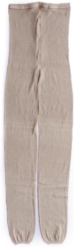 画像1: ◇[エムアンドエムソックス] 日本の職人が作る国産商品 レギンス レディース 10分丈 綿 コットン 麻 リネン 薄手 タイツ 無地 ラミー 春用 夏用 さらさら サラサラ 天然素材 (JP, アルファベット, M, L, 杢ベージュ) [ B0DRN3HF1W / 4580652743709 / / 7673797 ] (1)