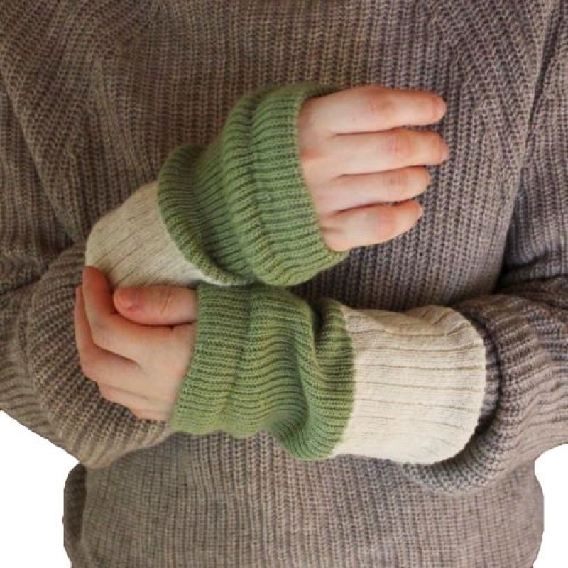 画像1: エムアンドエムソックス アームウォーマー シルク ピスタチオ グリーン HA03-42 [ B0BV6KG817 / 4580652747417 / HA03 ] (1)