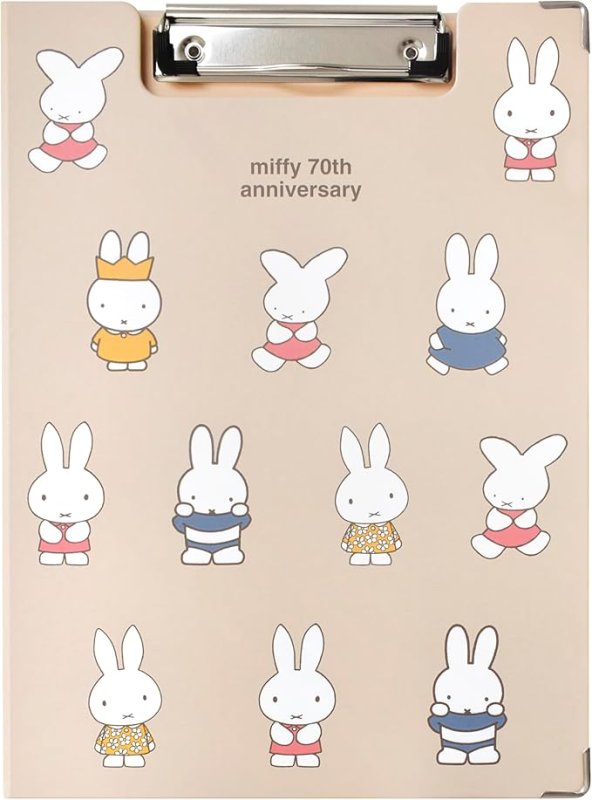 画像1: セントレディス ミッフィークリップボード 70th anniversary ベージュ ST-ZMF0058 [ B0DQ46NCWJ / 4580694913948 / ST-ZMF0058 ] (1)