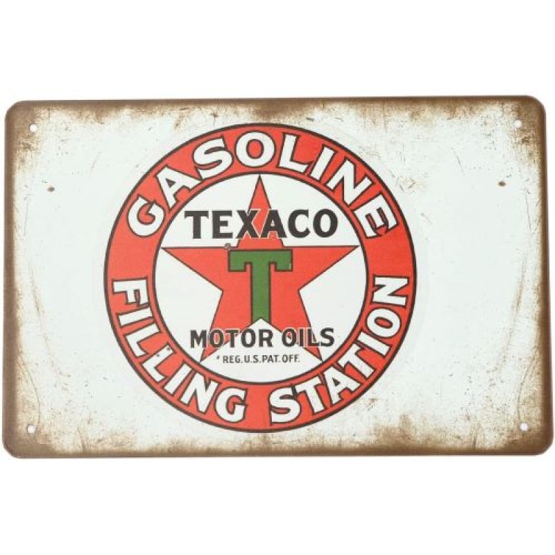 画像1: ◯BLUEVOGUE 【USA アメリカン デザイン】GASOLINE FILLING STATION サインボード 看板 店舗 車庫 バイク ガレージ おしゃれ ビンテージ バイカー インテリア ; AVSB-409 [ B095RVNRGM / 4580743920026 / ] (1)