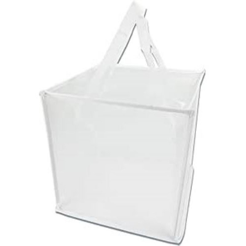 画像1: ★INLAVSITY 折り畳み式ランドリーバスケット 洗濯かご 大容量 メッシュ素材 通気性 中が見える 取っ手付き (ホワイト) [ B0CVKQRHGJ / 4580758551543 / YC-523 / 105 ] (1)