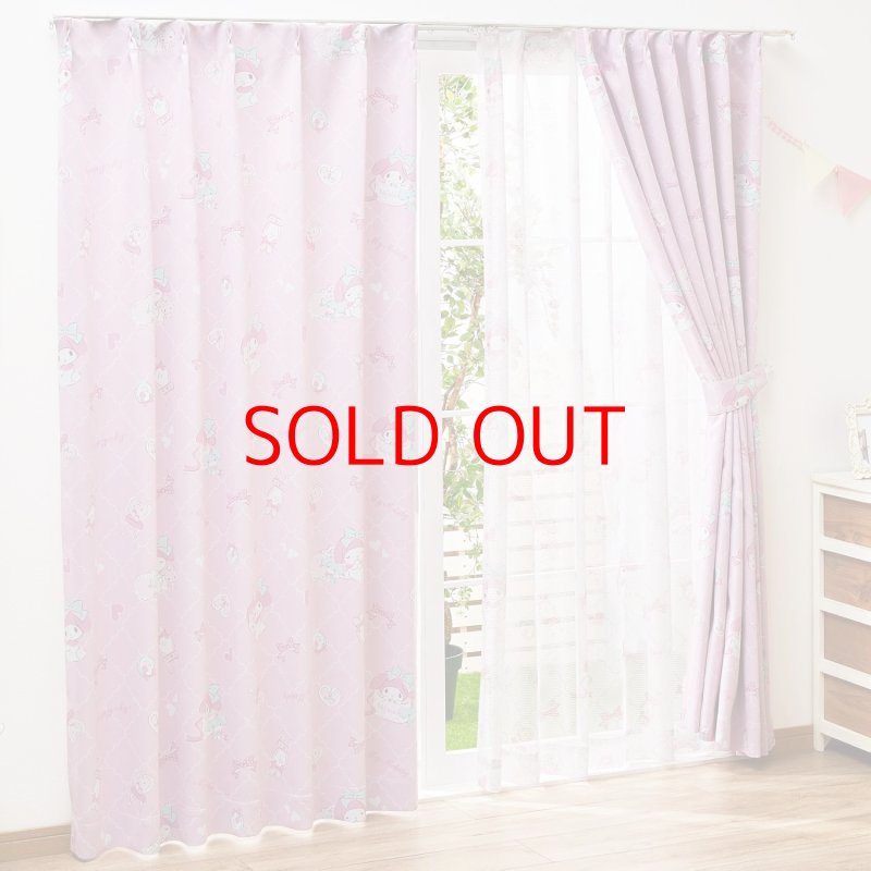 画像1: ☆サンリオ(SANRIO) マイメロディ 2級 遮光 遮熱 カーテン 2枚組 幅100ｘ200cm丈 SB-455 [ B07PRK4P14 / 4582206825398 / NO.1065 / ] (1)