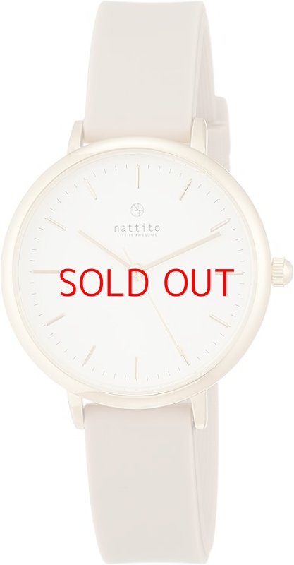 画像1: フィールドワーク 腕時計 アナログ NFソイラ ニッケルフリー シリコンベルト YM031-2 レディース グレー [ B09H28947H / 4582339259169 / YM031-2 ] (1)