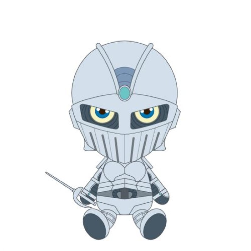 画像1: バンダイナムコヌイ ジョジョの奇妙な冒険 シルバーチャリオッツ Chibiぬいぐるみ [ B0DHX4F6HJ / 4582698667643 / 6764 ] (1)