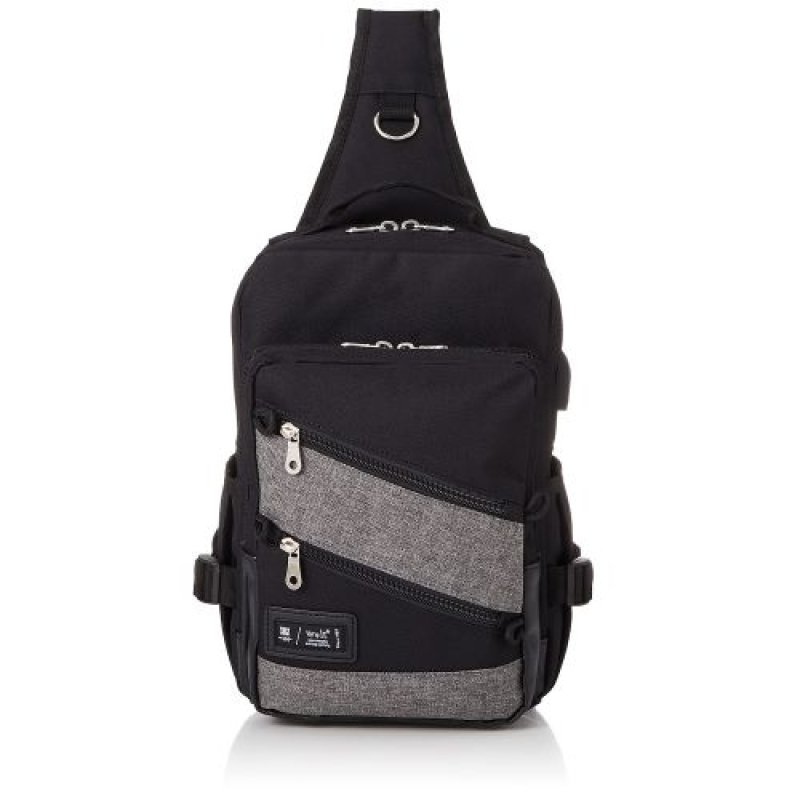 画像1: ◇[ウォルト] ボディバッグ wlt LUGER メンズ ブラック/グレー [ B0B2W8XC1Z / 4589871731801 / / 4589871731801 ] (1)