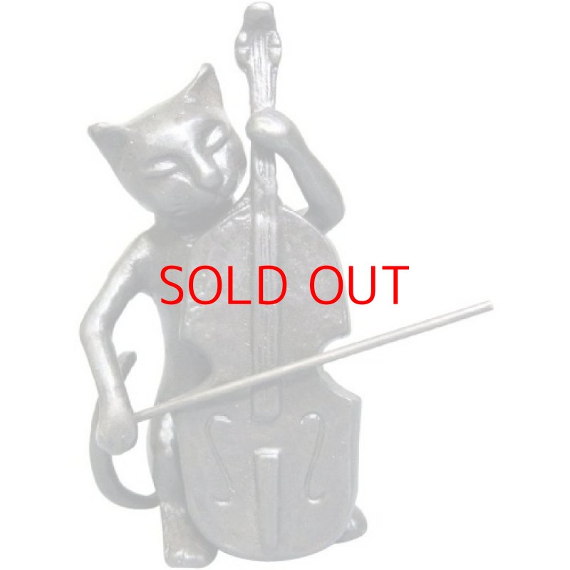 画像1: ◯東洋石創 オブジェ チェロ ねこ 10232 [ B01IPE75BO / 4589912091925 / ] (1)