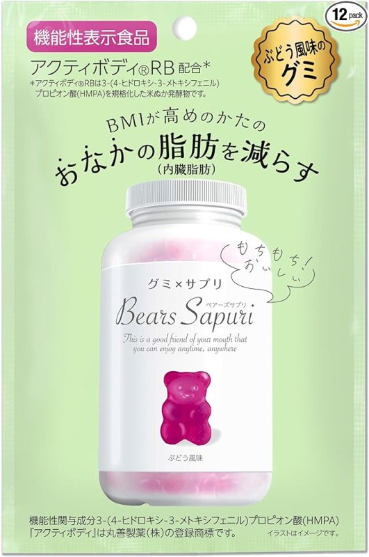 画像1: エムズインク ベアーズサプリ ぶどう風味 ６０ｇ ×12袋《賞味期限2025年10月末日》 [ B0D93HYMBG / 4595316775040 / ] (1)