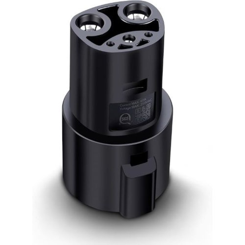 画像1: ★Lectron テスラ所有者専用 J1772電気自動車用充電アダプター、電気自動車 EV充電用ソケット、最大60Aまで対応、屋外ポータブル可能、最大250Vまで、ブラック [ B08HGQK323 / 4895230305454 / 4895230305454 / 101 ] (1)