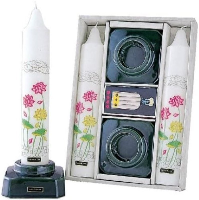 画像1: 〇カメヤマ 160番 蓮花セット T2408-00-21N [ B018Q7JJ46 / 4901435240824 / / L ] (1)