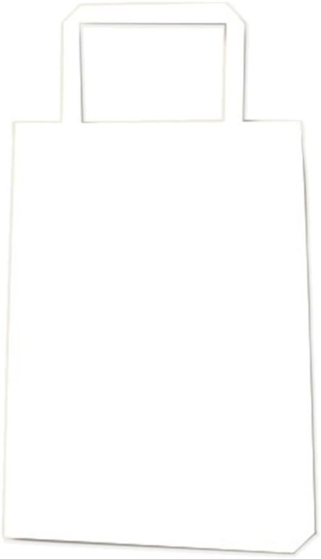 画像1: ヘイコー 手提 紙袋 平手紐 H25CB 18-3 シロ 18x6x25cm 50枚 B00UDHKY2O / 4901755352900 / 3275110 ] (1)