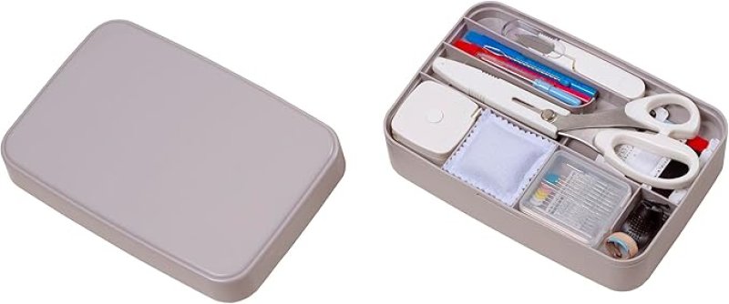 画像1: ミササ トレミー ソーイングセット うす型タイプ No.1435 グレージュ B0CS5MYQ3B / 4902857114359 / 1435 ] (1)