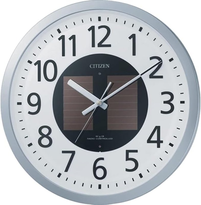 画像1: リズム　RHYTHM　 シチズン 掛け時計 電波時計 ソーラー電源 CITIZEN エコライフM815 4MY815-019 [ B005UVALLC / 4903456186051 / 4MY815-019 ] (1)