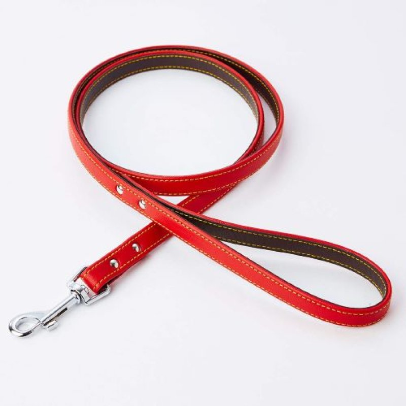 画像1: ペティオ (Petio) Porta ポルタ ソフトレザーリード SSサイズ レッド [ B08XBL1LC1 / 4903588576850 / W57685 ] (1)