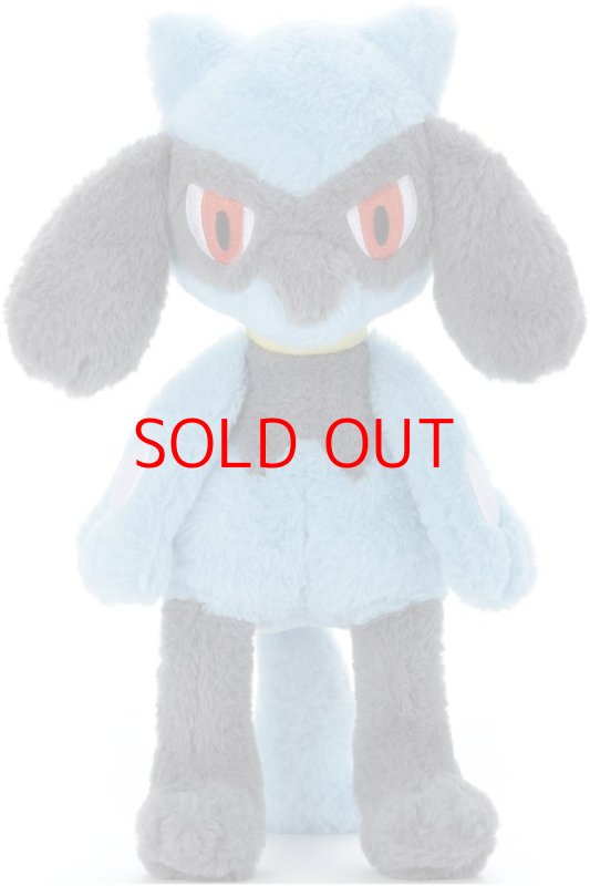 画像1: ポケモン くたくたたった ! ぬいぐるみM リオル 高さ約 30cm [ B08DD5M6B9 / 4904790534973 / 4904790000000 ] (1)