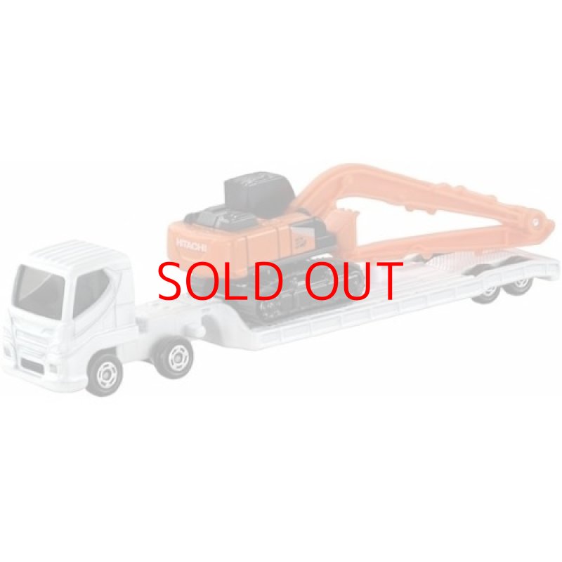 画像1: ★タカラトミー トミカ ロングタイプトミカ No.143 日立建機 油圧ショベル ZX210-7 SLF と重機搬送車 ミニカー おもちゃ 3歳以上 [ B0DV97C9FJ / 4904810917694 / - / 104 ] (1)