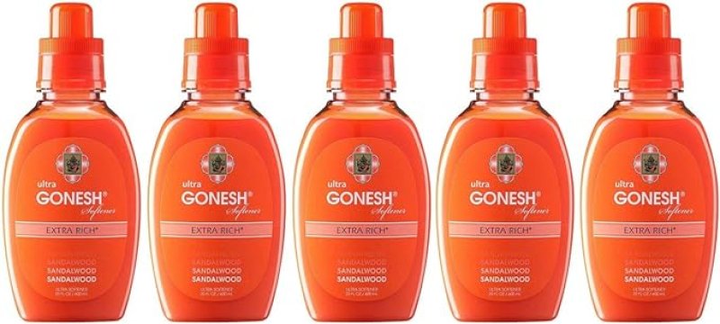 画像1: 【5個セット】GONESH(ガーネッシュ) 柔軟仕上げ剤 ウルトラソフナー サンダルウッド(白檀の香り) 600ml [ B091T8JJR5 / 4904872005117 / gonesh-4904872005117-005 ] (1)