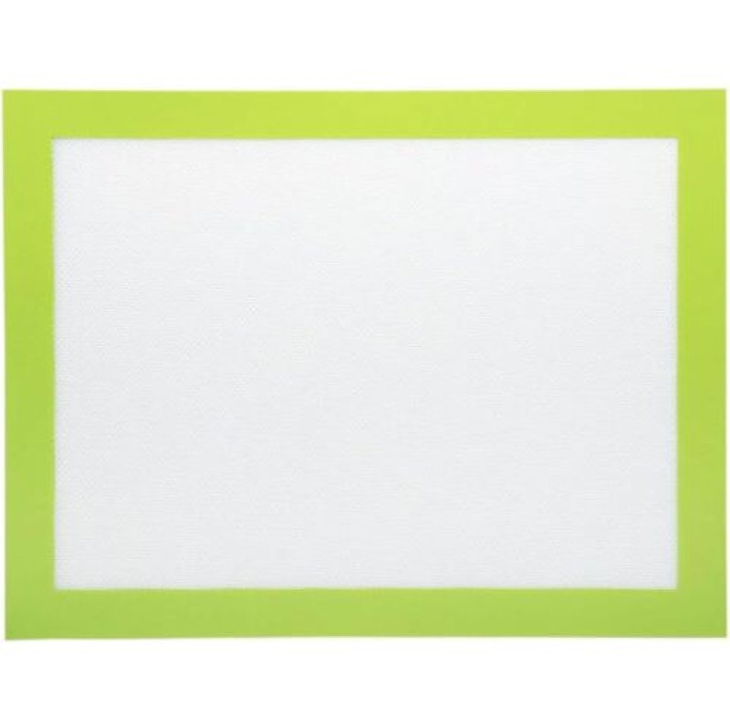 画像1: 〇タイガークラウン オーブンマット 白 緑 380×290×mm GF 大 シリコンシート 再利用可 耐熱230度 3860 [ B00MFBTOZY / 4904940038603 / / ] (1)