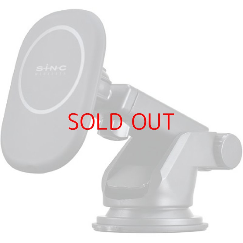 画像1: ★セイワ(SEIWA) 車内用品 スマホホルダー Magsafe対応 ワイヤレス充電器搭載 D602 吸盤取り付け Quick Charge 最大7.5W [ B09KGNB8T8 / 4905339350023 / D602 / 101 ] (1)