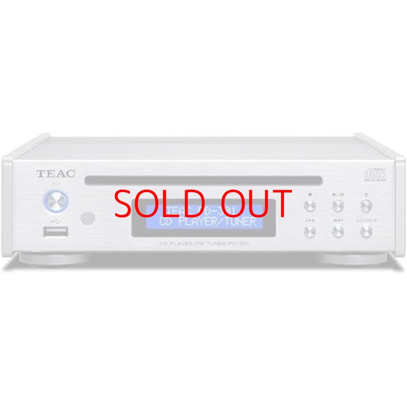 画像1: ★ティアック CDプレーヤー/FMチューナー PD-301-X シルバー [ B09XTQGTCX / 4907034222407 / PD-301-X/S / 101 ] (1)