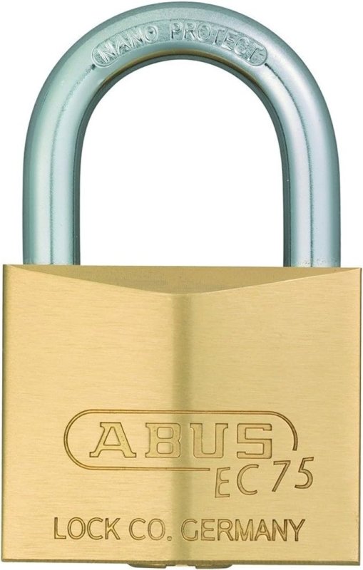 画像1: ◇ABUS 真鍮南京錠 BPEC75/40 KD ディンプルシリンダー バラ番 [ B0091GA2VG / 4936053102407 / / 3410583 ] (1)