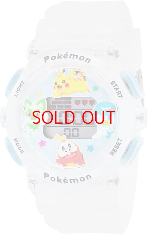画像1: ポケモン　 腕時計 J-アクシス ポケットモンスター ピカチュウ ニャオハ ホゲータ クワッス デジタルウォッチ CP3A0002-CL ボーイズ クリア [ B0CMSXT3KN / 4937996334191 / CP3A0002-CL ] (1)