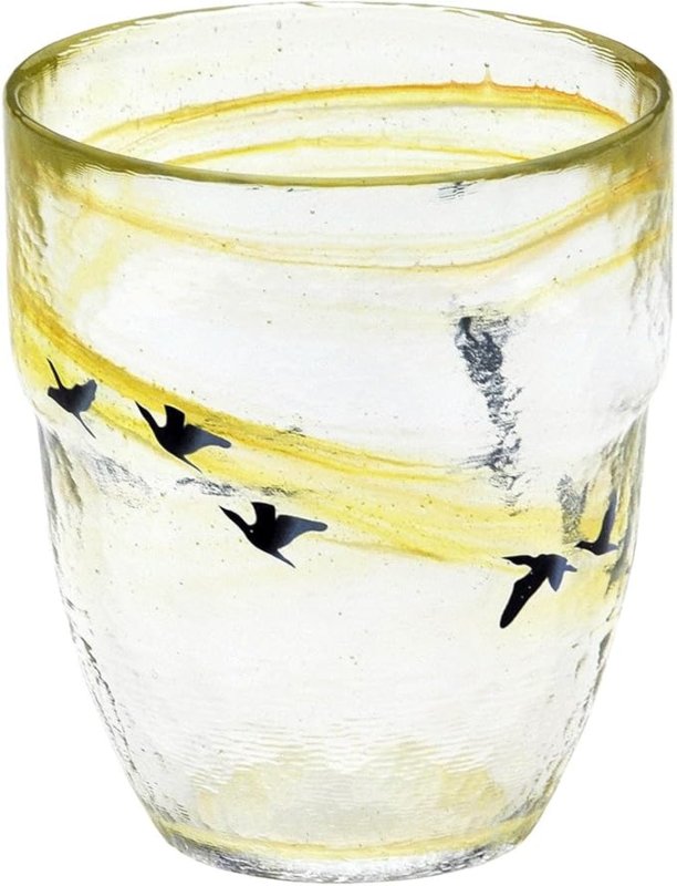 画像1: ☆月夜野工房 焼酎グラス 雁 HG-306 [ B00BN4NIW4 / 4939869026516 / NO.761 / ] (1)