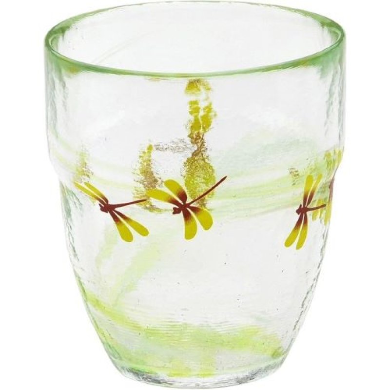 画像1: ☆上越クリスタル硝子 月夜野工房 焼酎グラス トンボ HG-308 [ B00BN4NIWO / 4939869026530 / NO.806 / ] (1)