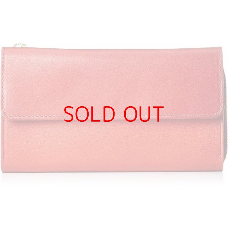 画像1: ◯タチヤ 栃木レザーフラップロングウォレット ZZ284QG レッド [ B07NSD3XVH / 4941880104555 / ] (1)