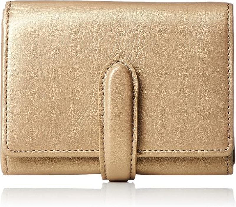 画像1: ☆タチヤ メタリックレザー二つ折りウォレット 80250QG ゴールド [ B07NSJ5MWR / 4941880104791 / NO.1043 / ] (1)