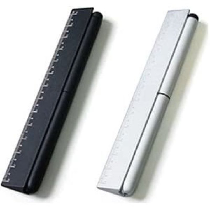 画像1: 〇マグスケール 2 1 アルミ 定規 ボールペン タッチペン mgs 21 s シルバ [ B01LX4W0AJ / 4941964144521 / / ] (1)