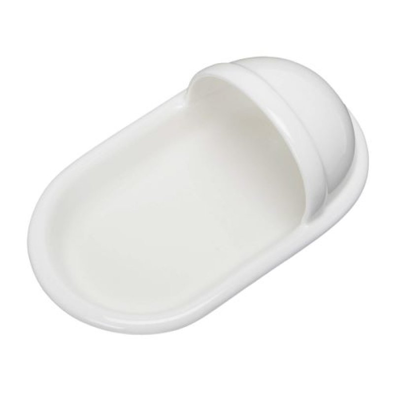 画像1: サンアート 磁器 おもしろ食器 「 便器のカタチ 」 和式 カレー皿 白 SAN1972 [ B00539VMDM / 4942423225362 / SAN1972 ] (1)