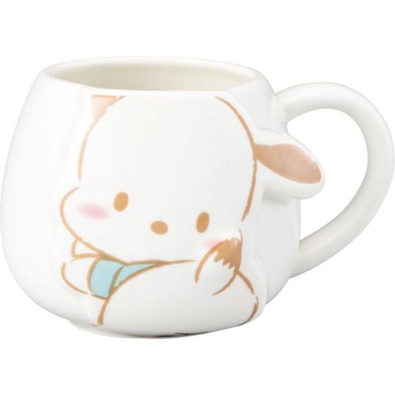 画像1: サンリオ (sanrio) 「 しっぽ ポチャッコ 」 コロンと丸い フェイス マグカップ 約400ml san4561-3 [ B0D2PRXPRS / 4942423279006 / SAN4561-3 ] (1)