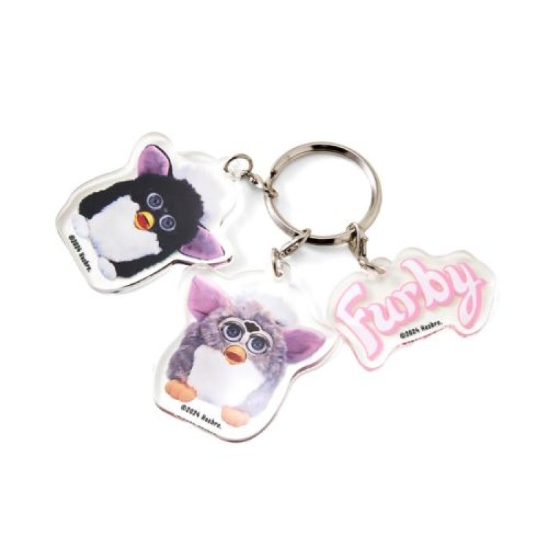 画像1: カルチュア・エンタテインメント 3連アクリルキーホルダー ファービー(ピンク) [ B0DT6M9FCZ / 4947864079390 / PB-3009000065 ] (1)