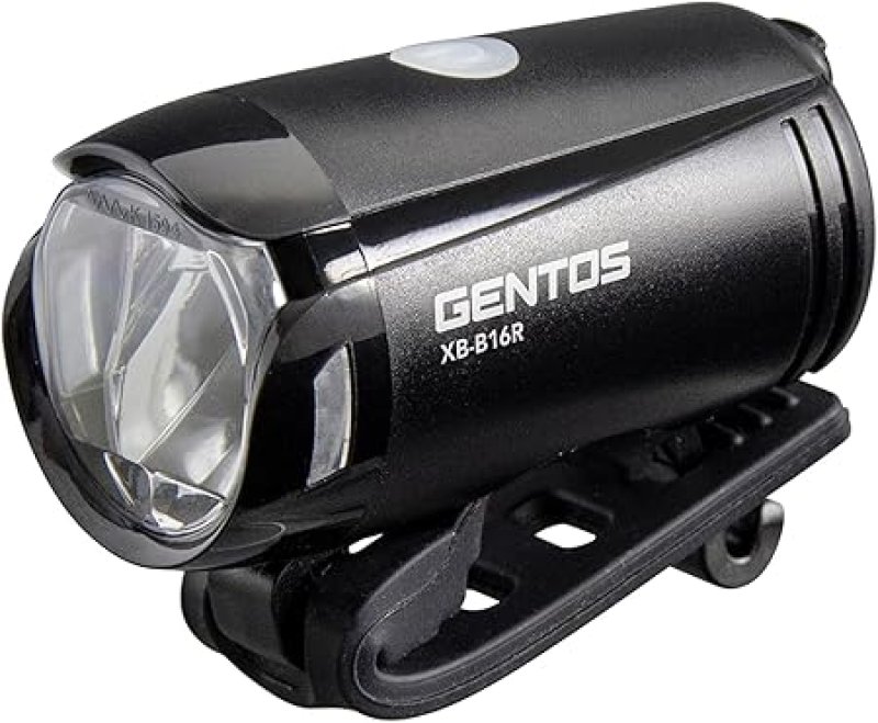 画像1: GENTOS　ジェントス　バイクライト USB充電式 【明るさ210ルーメン/実用点灯2.5時間/防滴/時速10km程度対応】 専用充電池使用 XB-B16R [ B0DG2K981F / 4950654052268 / XB-B16R ] (1)