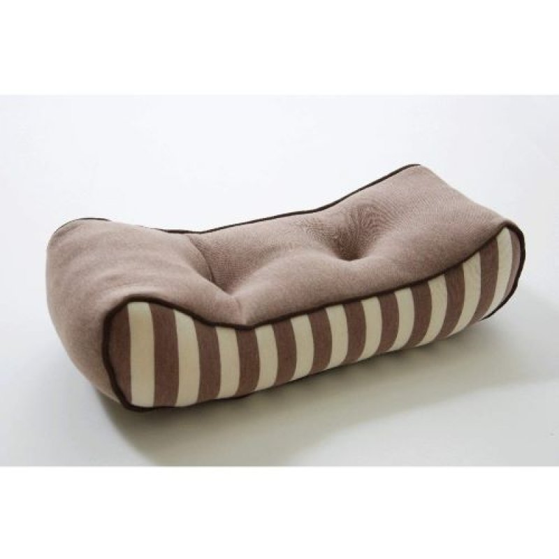 画像1: イケヒコ クッション 低反発 使用 腰当て マイクロファイバー 無地 エルマー ブラウン 約42×20cm #9293879 [ B0711MD339 / 4956642653714 / - ] (1)