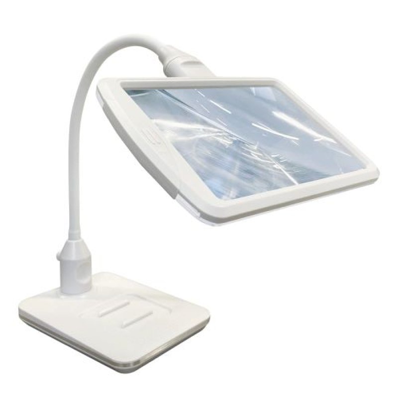 画像1: 共栄プラスチック ルーペ スタンドライトルーペ LEDライト付き アイボリー SR-75C-IV [ B0DPZS9JCN / 4963346162886 / SR-75C-IV ] (1)