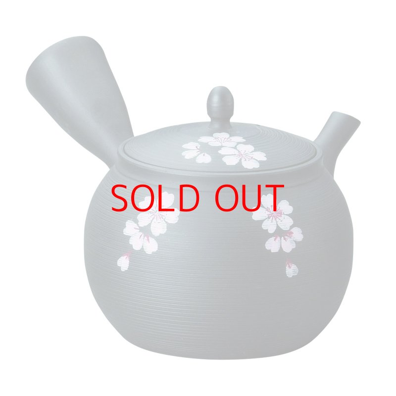 画像1: ◯ヤマキイカイ 常滑焼 玉光作 急須 約250ml 茶ツバ丸 線段 桜 日本製 Y232 [ B00I2FL56S / 4964565080791 / ] (1)