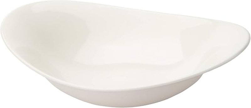 画像1: TAMAKI カレー皿 フォルテモア ホワイト 直径24.8×奥行19.4×高さ4.6cm 電子レンジ・食洗機・オーブン対応 軽量強化磁器 T-661956 [ B002PAPPHG / 4965643661956 / T-661956 ] (1)