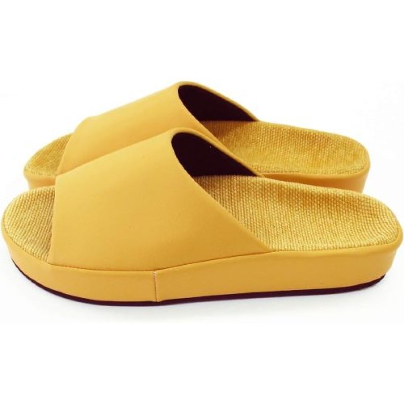 画像1: 〇オクムラ スリッパ フット快カラー 25cm 日本製 イエロー [ B00GBWEAXY / 4969354227050 / / I棚 ] (1)